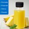 12 Pack 2 oz Mini Plastic Juice Bottles with Black Tamper-Proof Lids, Reusable Square Beverage Containers for Juice, Milk, Smoothies, Sauces, Leak-Proof Food Grade PET Bottles for Home & Commercial Use